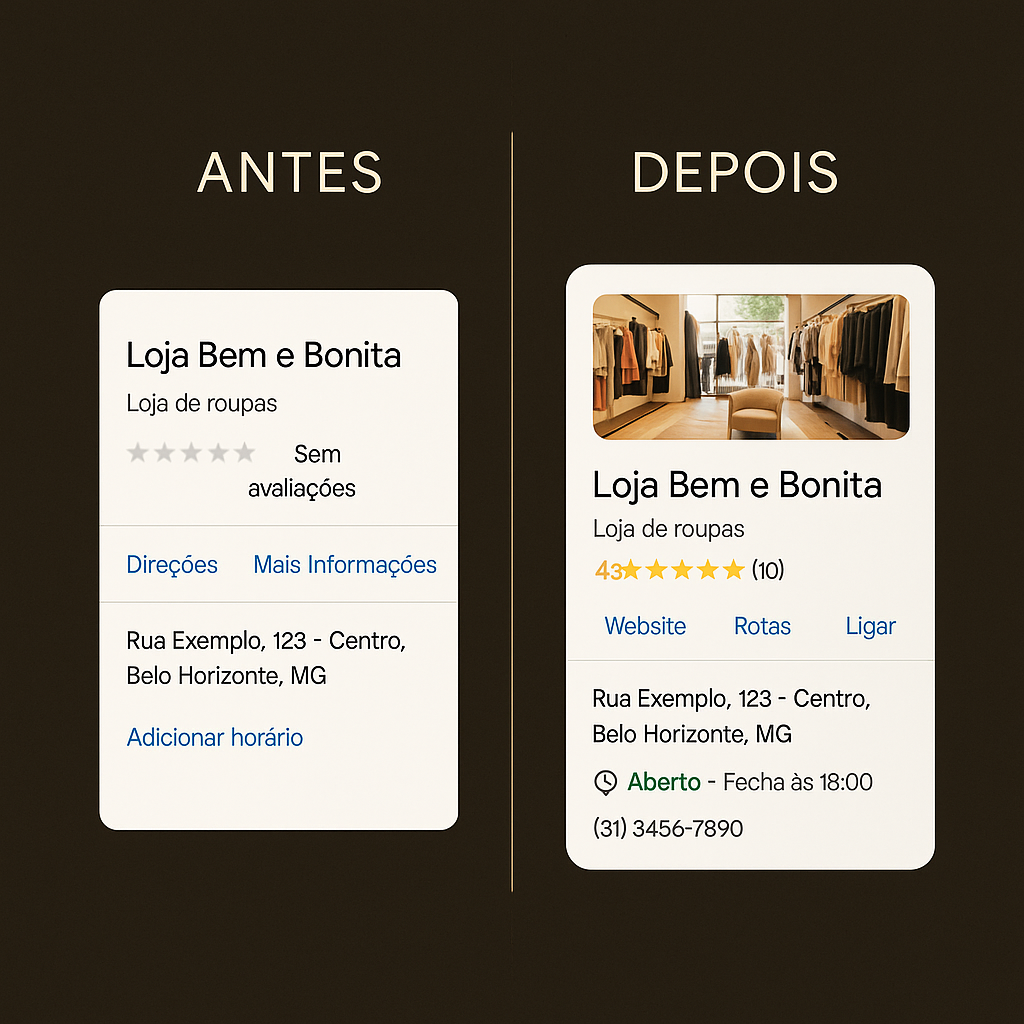 Antes e Depois Loja